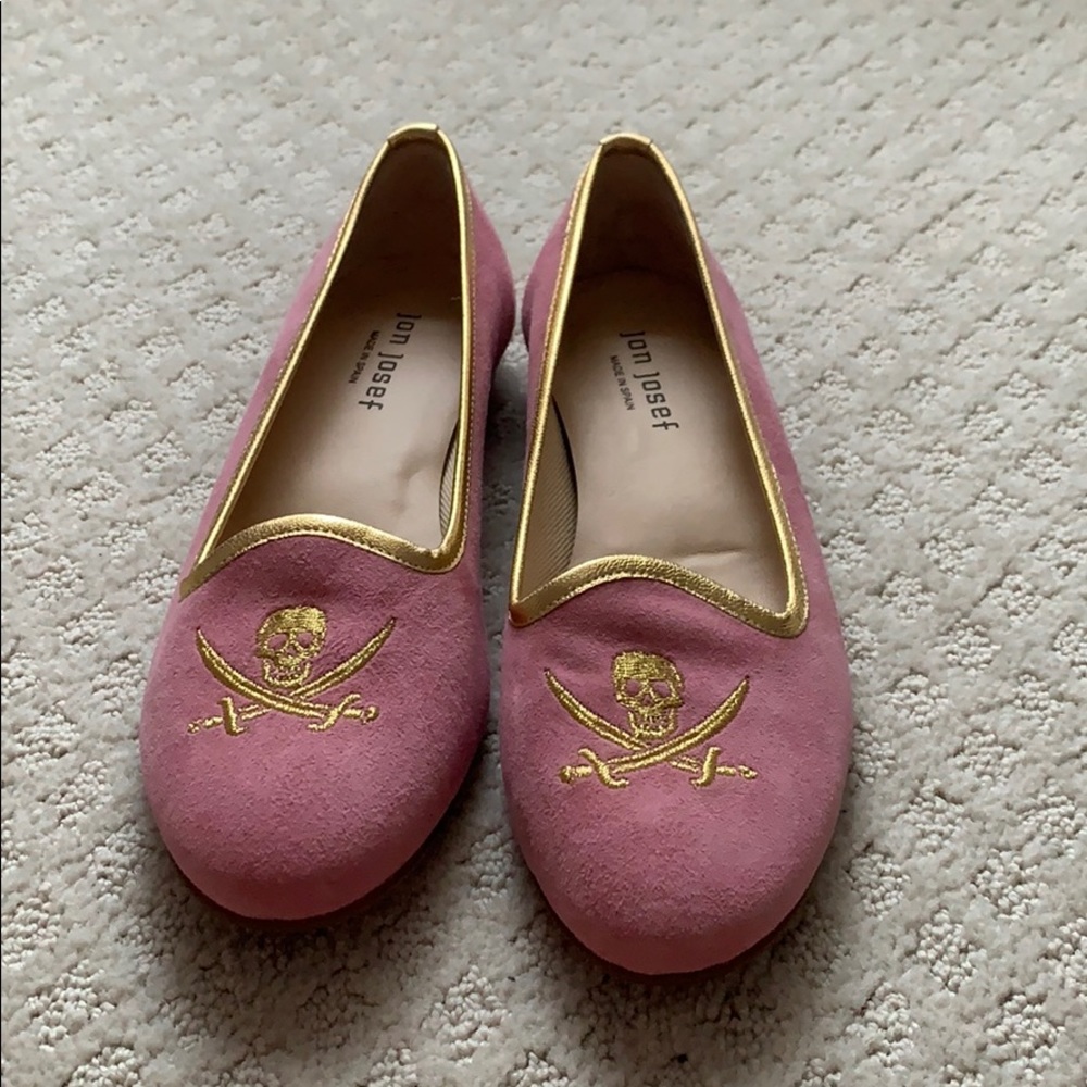 Jon Josef Velvet Skull Loafers